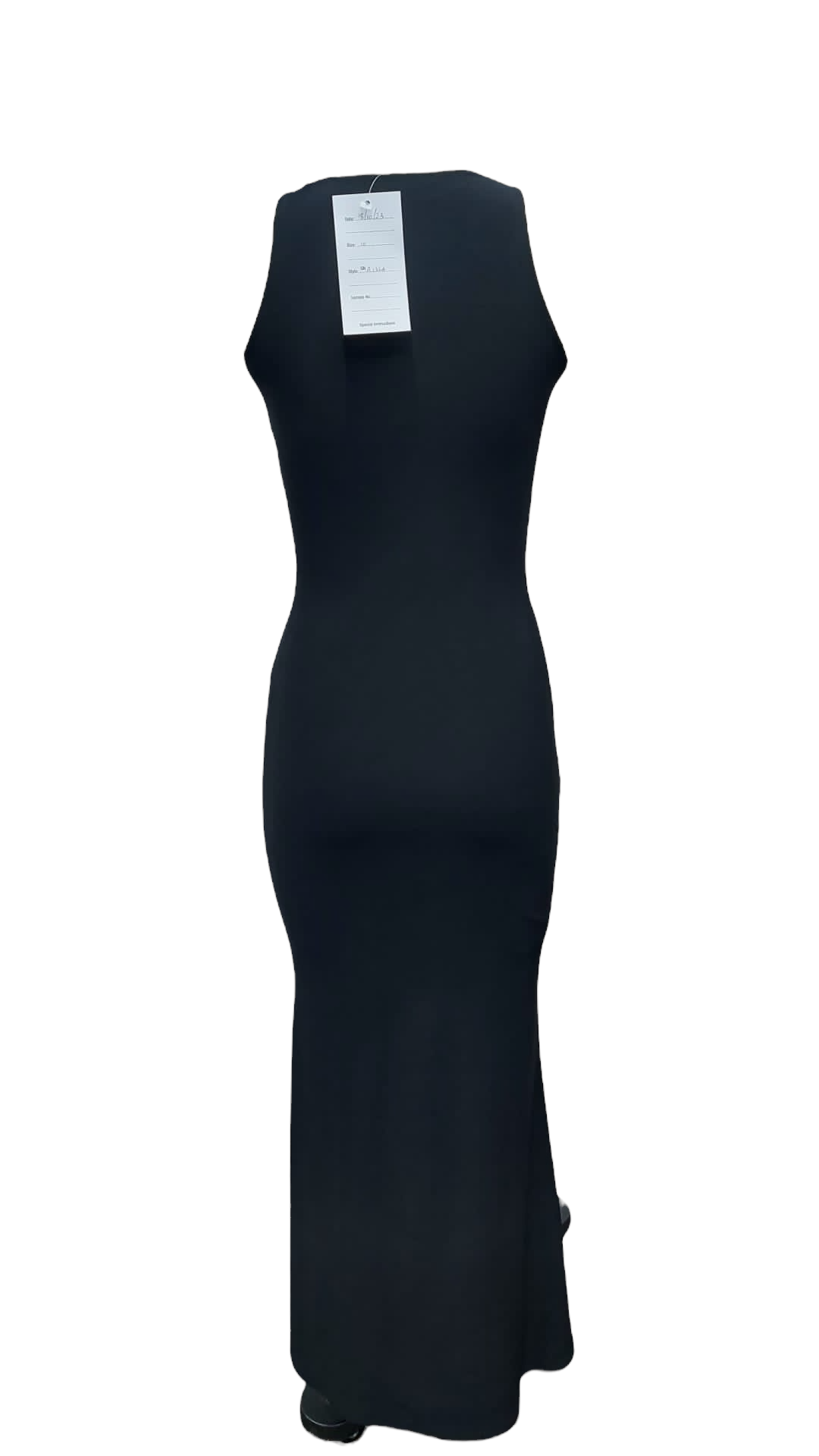 Slinky Zip Front Ruched Maxi Dress